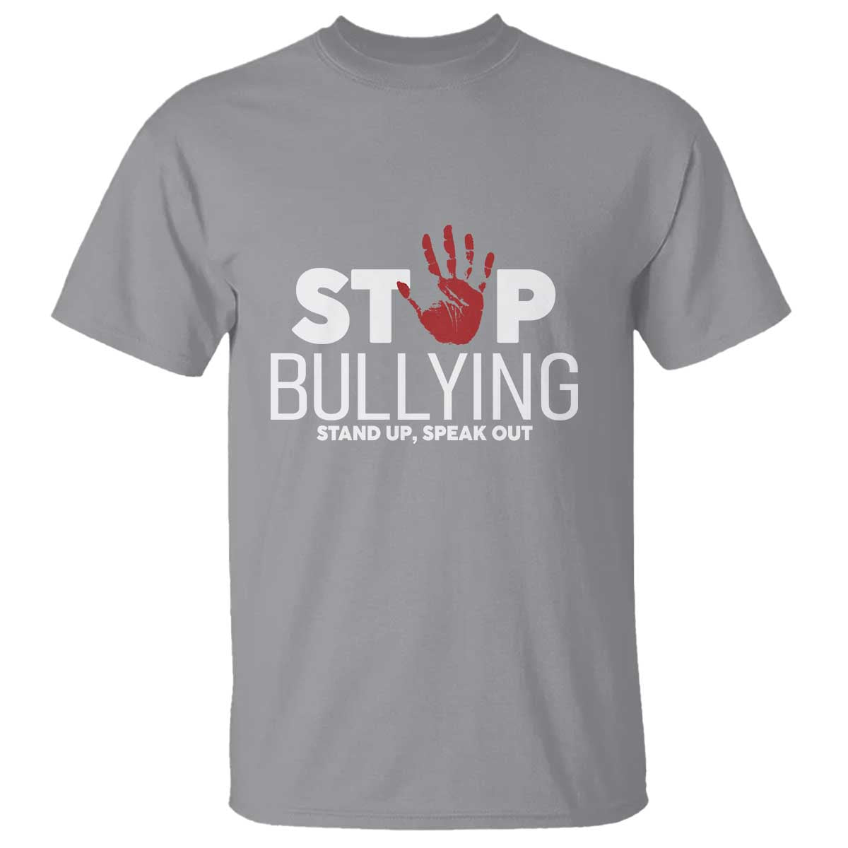 Bullying Prevention T Shirt Stop Bullying Stand Up Speak Out Hand Prints