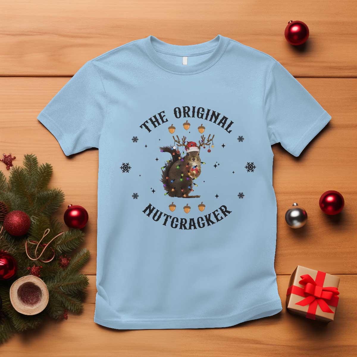 funny-christmas-squirrel-t-shirt-the-original-nutcracker-snowflake-santa-hat