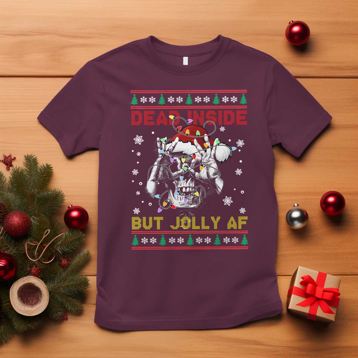 funny-christmas-skeleton-t-shirt-dead-inside-but-jolly-af-santa-hat