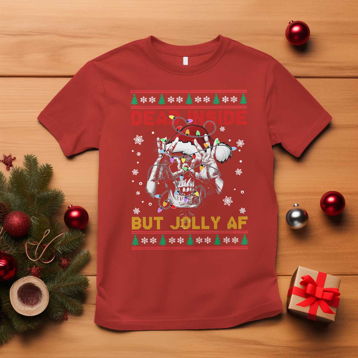 funny-christmas-skeleton-t-shirt-dead-inside-but-jolly-af-santa-hat