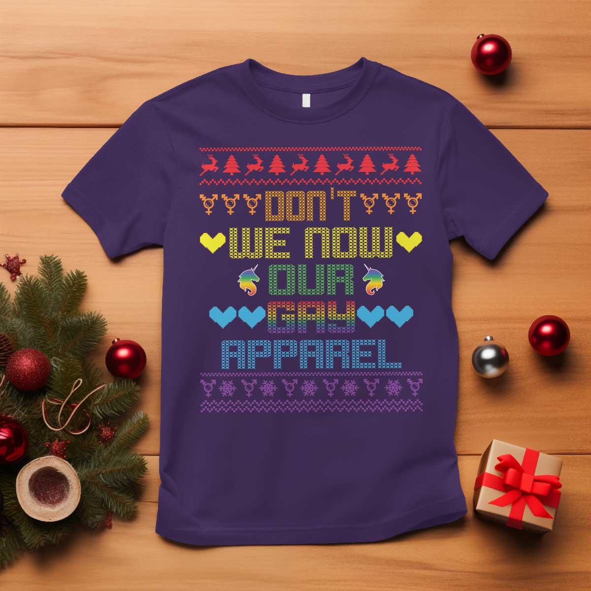 funny-lgbt-christmas-t-shirt-dont-we-now-our-gay-apparel-rainbow-unicorn