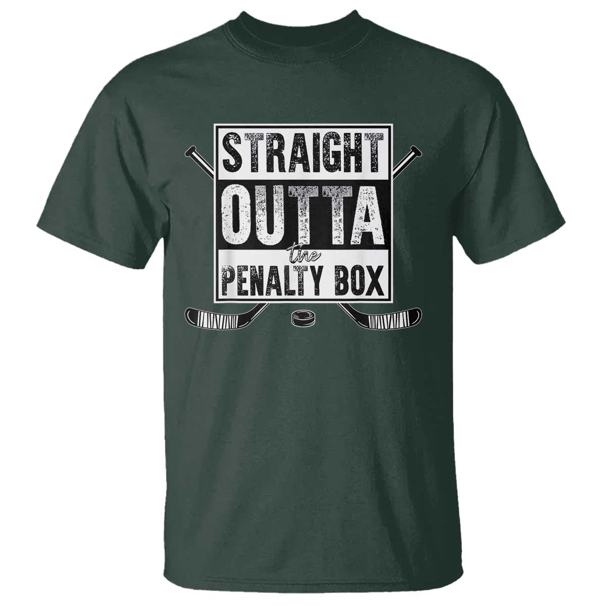 funny-ice-hockey-t-shirt-straight-outta-the-penalty-box-vintage-ice-hockey-sticks