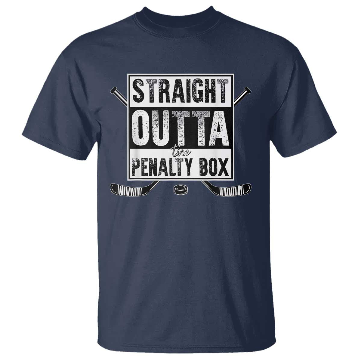 funny-ice-hockey-t-shirt-straight-outta-the-penalty-box-vintage-ice-hockey-sticks