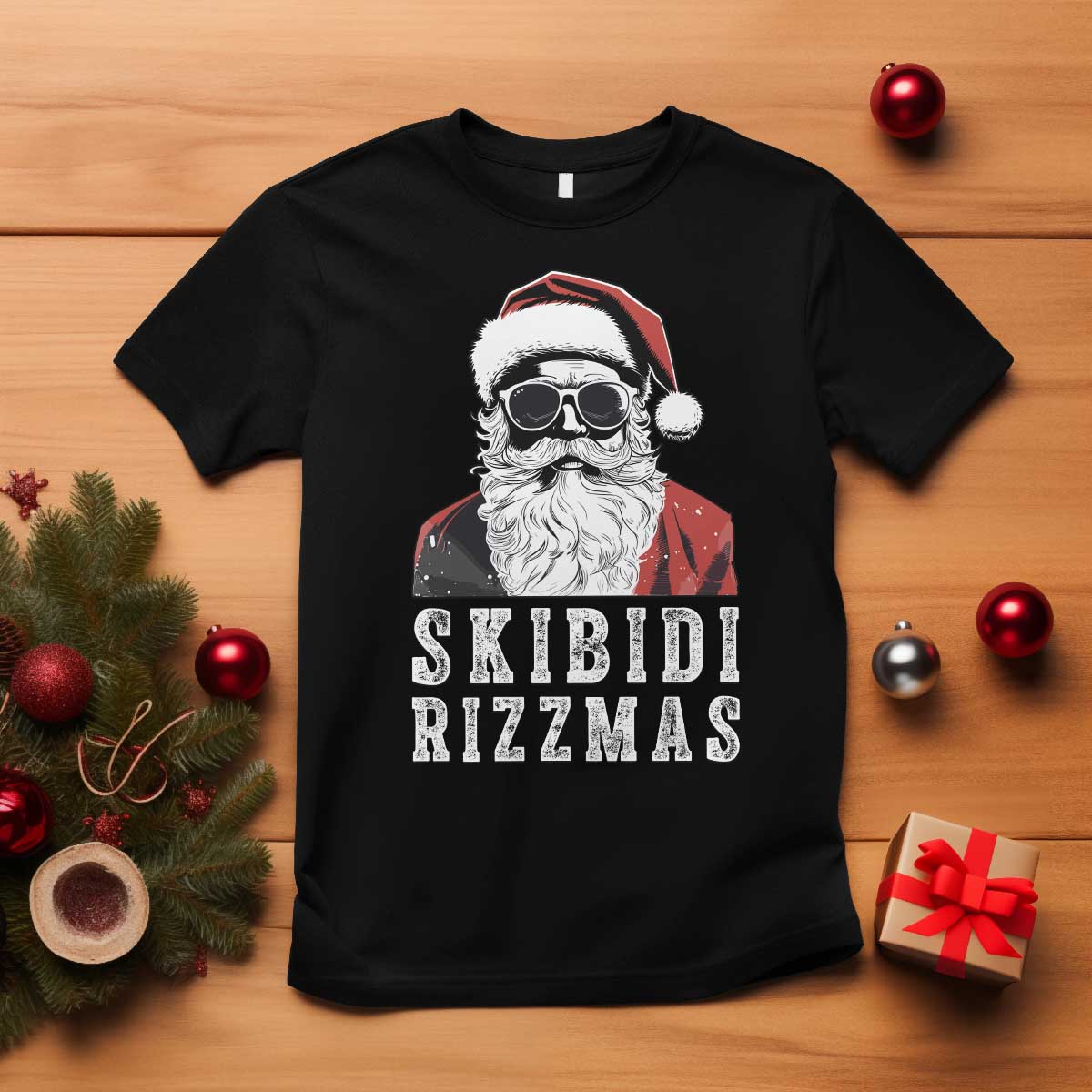 funny-christmas-santa-t-shirt-skibidi-rizzmas-cool-charisma-rizz-santa-claus