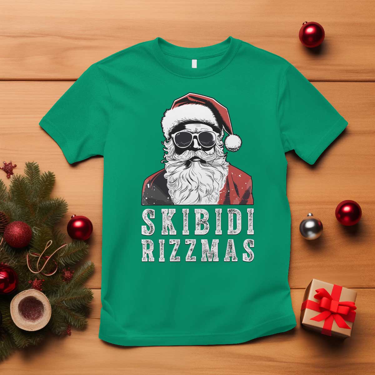 funny-christmas-santa-t-shirt-skibidi-rizzmas-cool-charisma-rizz-santa-claus