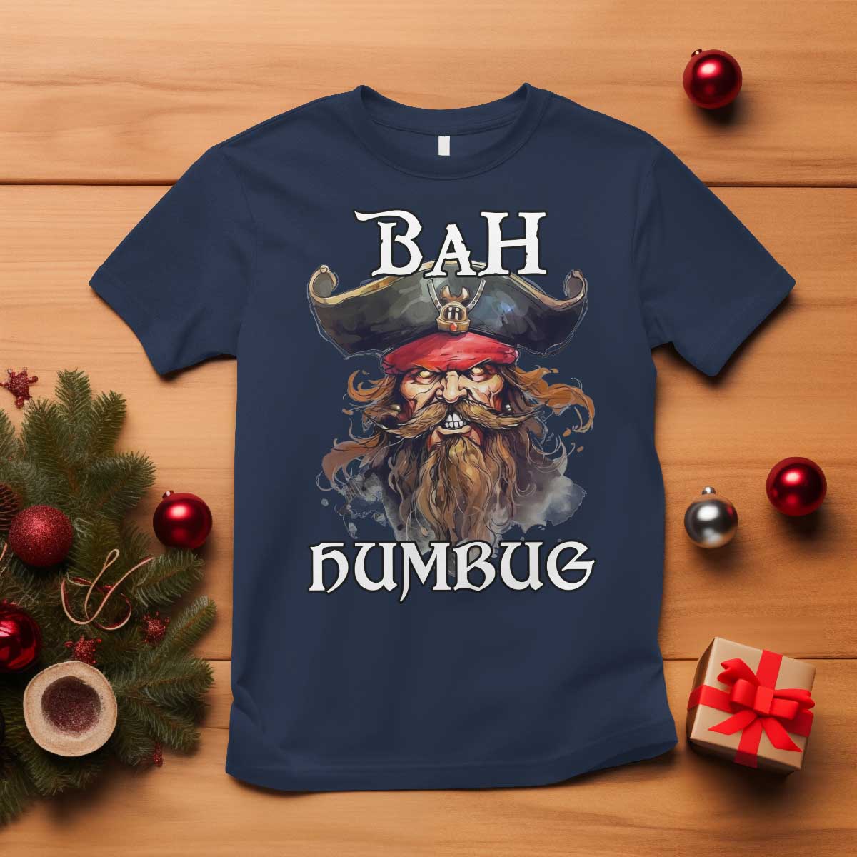 funny-bah-humbug-christmas-pirate-t-shirt