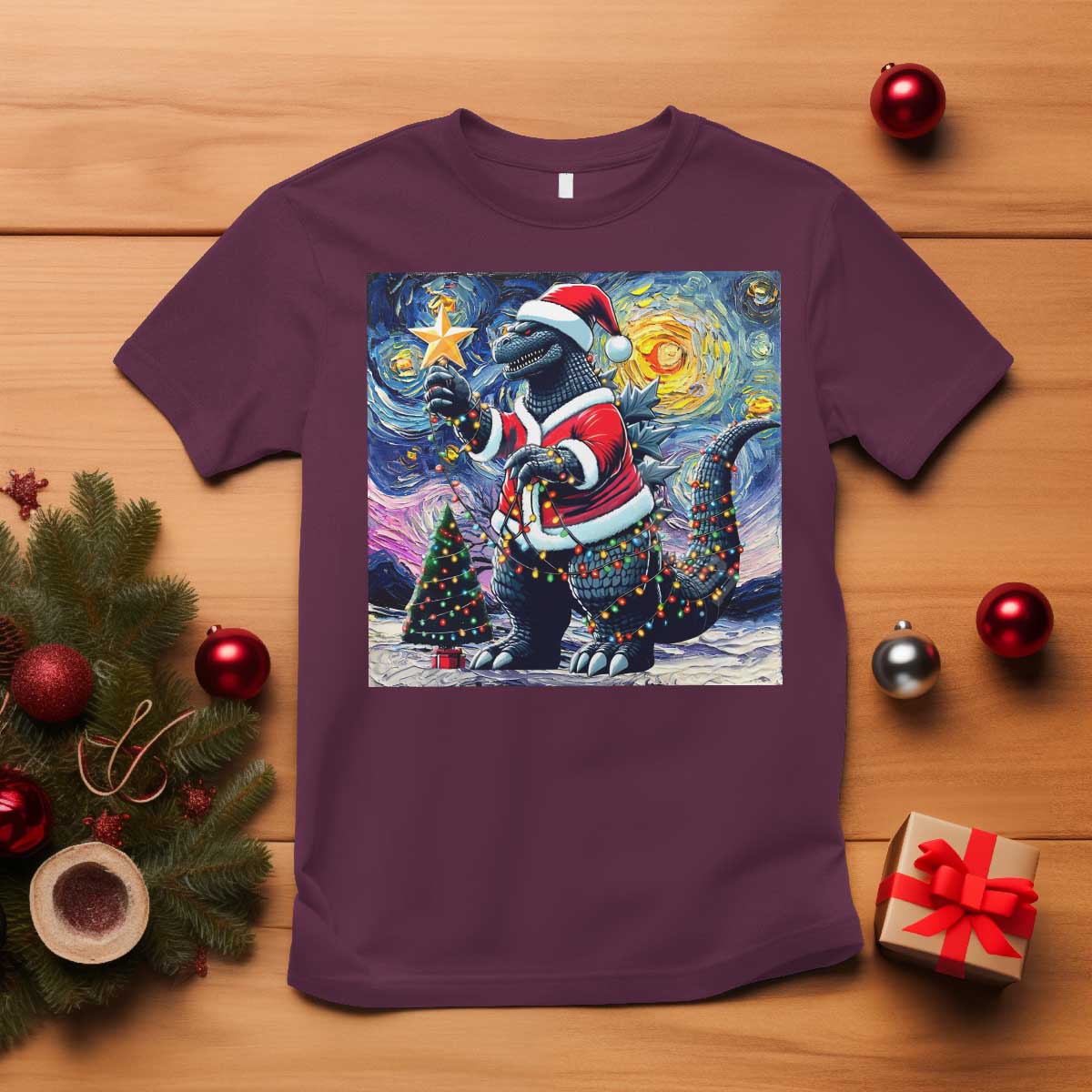 funny-christmas-santa-godzilla-japanese-monster-starry-night-t-shirt
