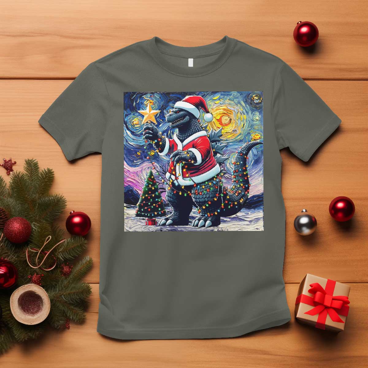 funny-christmas-santa-godzilla-japanese-monster-starry-night-t-shirt