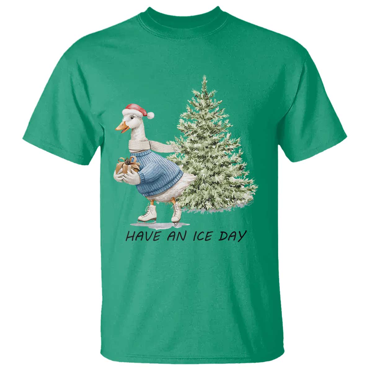 funny-christmas-ice-skating-t-shirt-have-an-ice-day-goose-xmas-tree