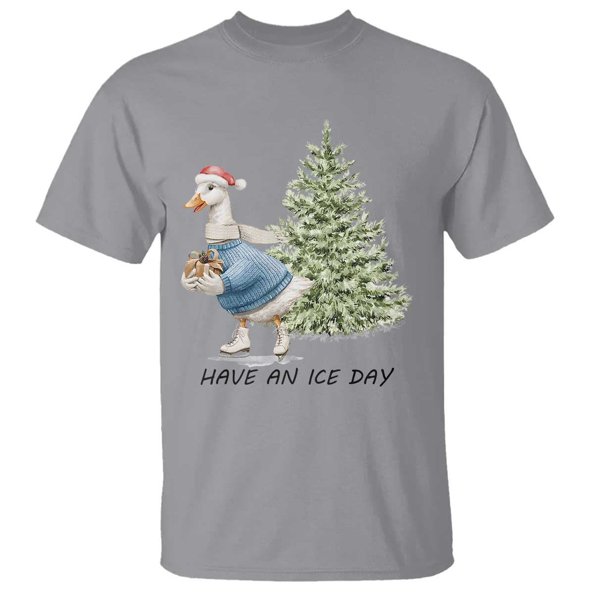 funny-christmas-ice-skating-t-shirt-have-an-ice-day-goose-xmas-tree