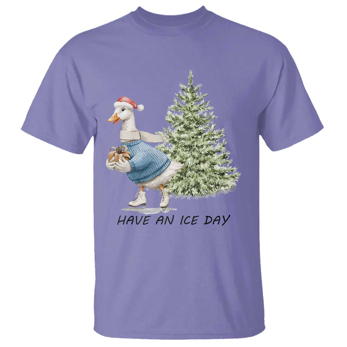 funny-christmas-ice-skating-t-shirt-have-an-ice-day-goose-xmas-tree