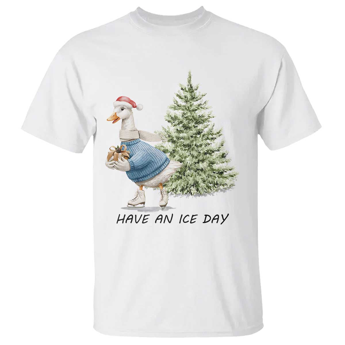 funny-christmas-ice-skating-t-shirt-have-an-ice-day-goose-xmas-tree