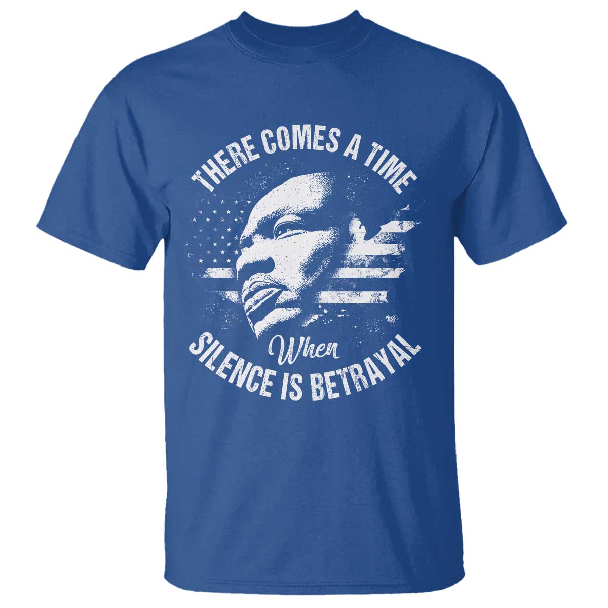 mlk-day-there-comes-a-time-when-silence-is-betrayal-t-shirt-martin-luther-king-vintage-american-flag-black-history-month
