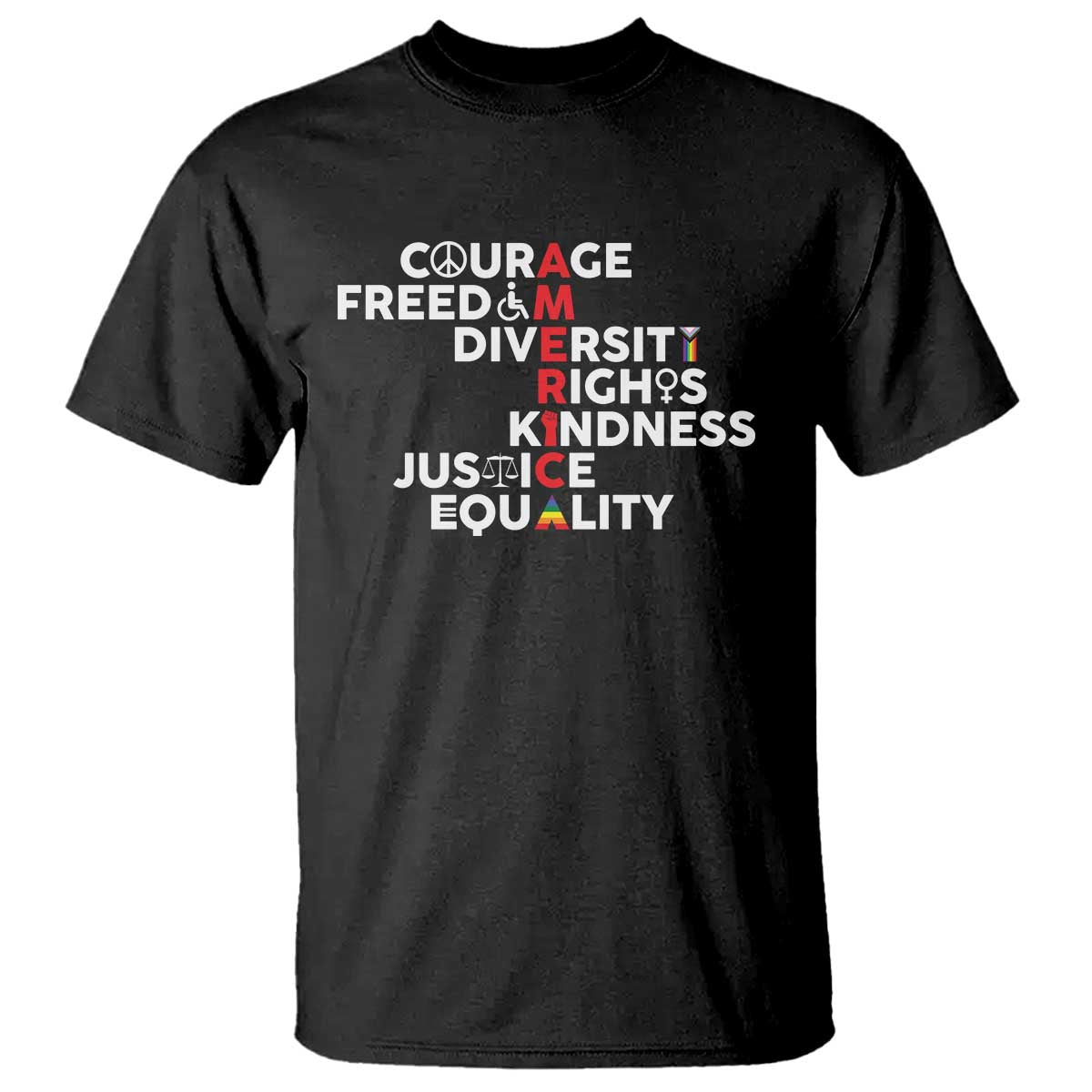 america-courage-freedom-diversity-rights-friendship-justice-t-shirt