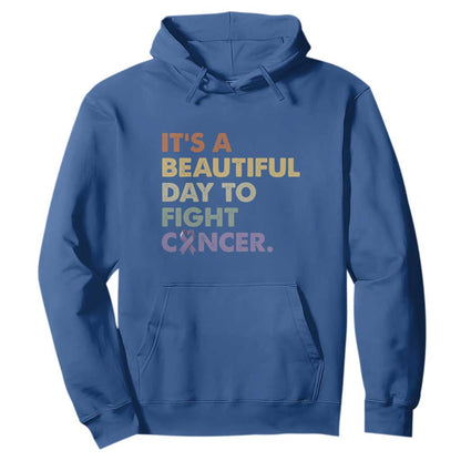 All Cancer Support Hoodie It's A Beautiful Day To Fight Cancer Lavender Ribbon