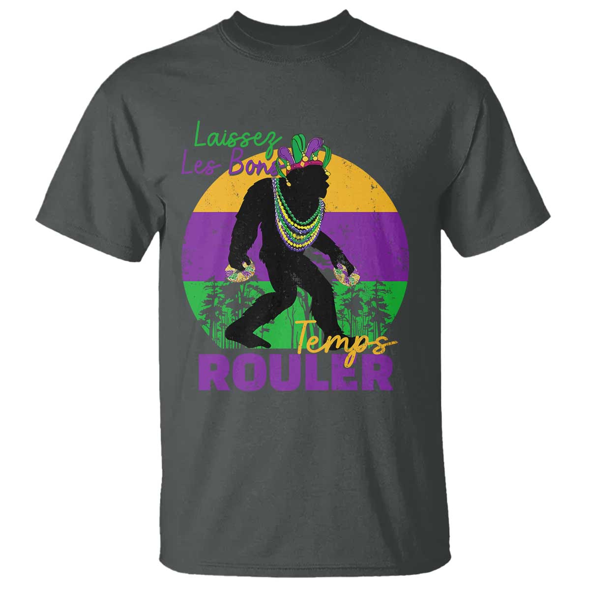 funny-bigfoot-mardi-gras-t-shirt-laissez-les-bons-temps-rouler-bald-cypress