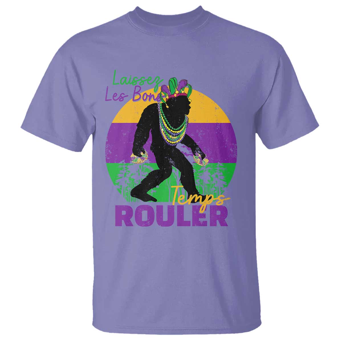 funny-bigfoot-mardi-gras-t-shirt-laissez-les-bons-temps-rouler-bald-cypress