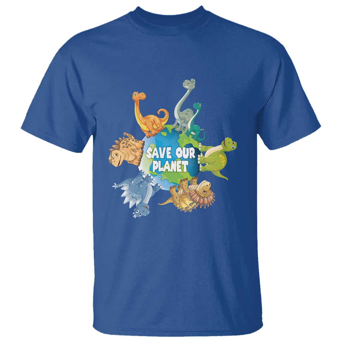earth-day-save-our-planet-t-shirt-cute-dinosaurs-around-world