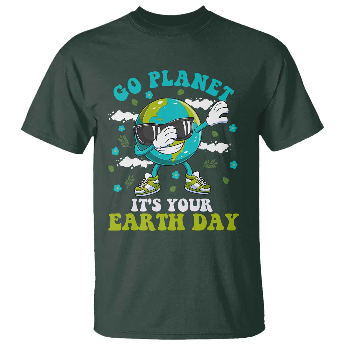 funny-go-planet-its-your-earth-day-t-shirt-dabbing-earth-flower