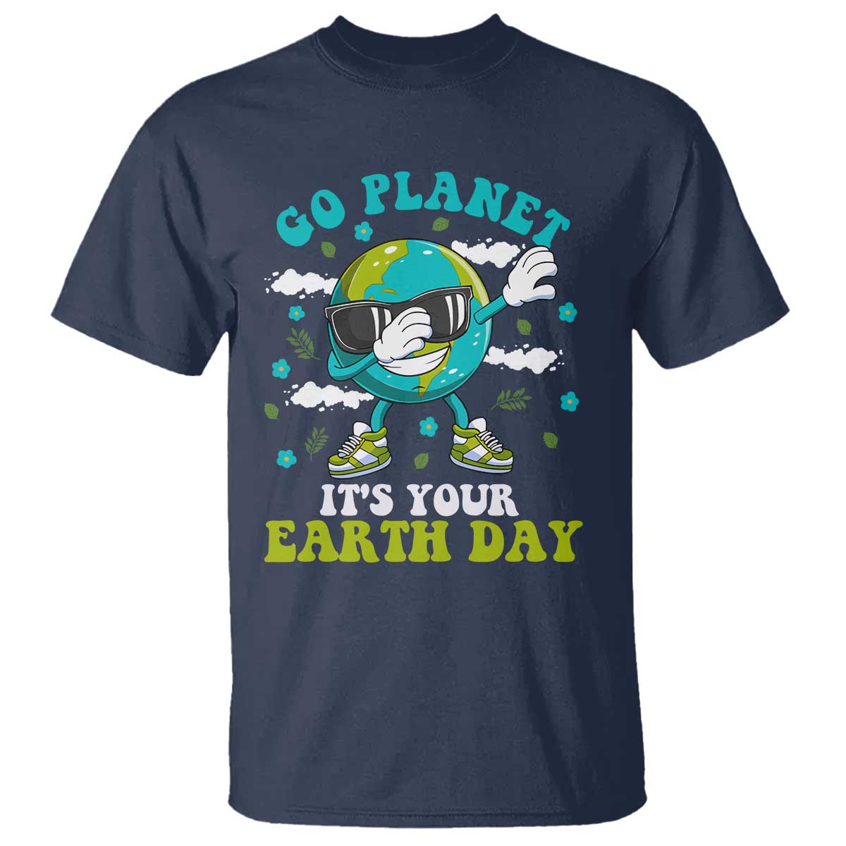 funny-go-planet-its-your-earth-day-t-shirt-dabbing-earth-flower