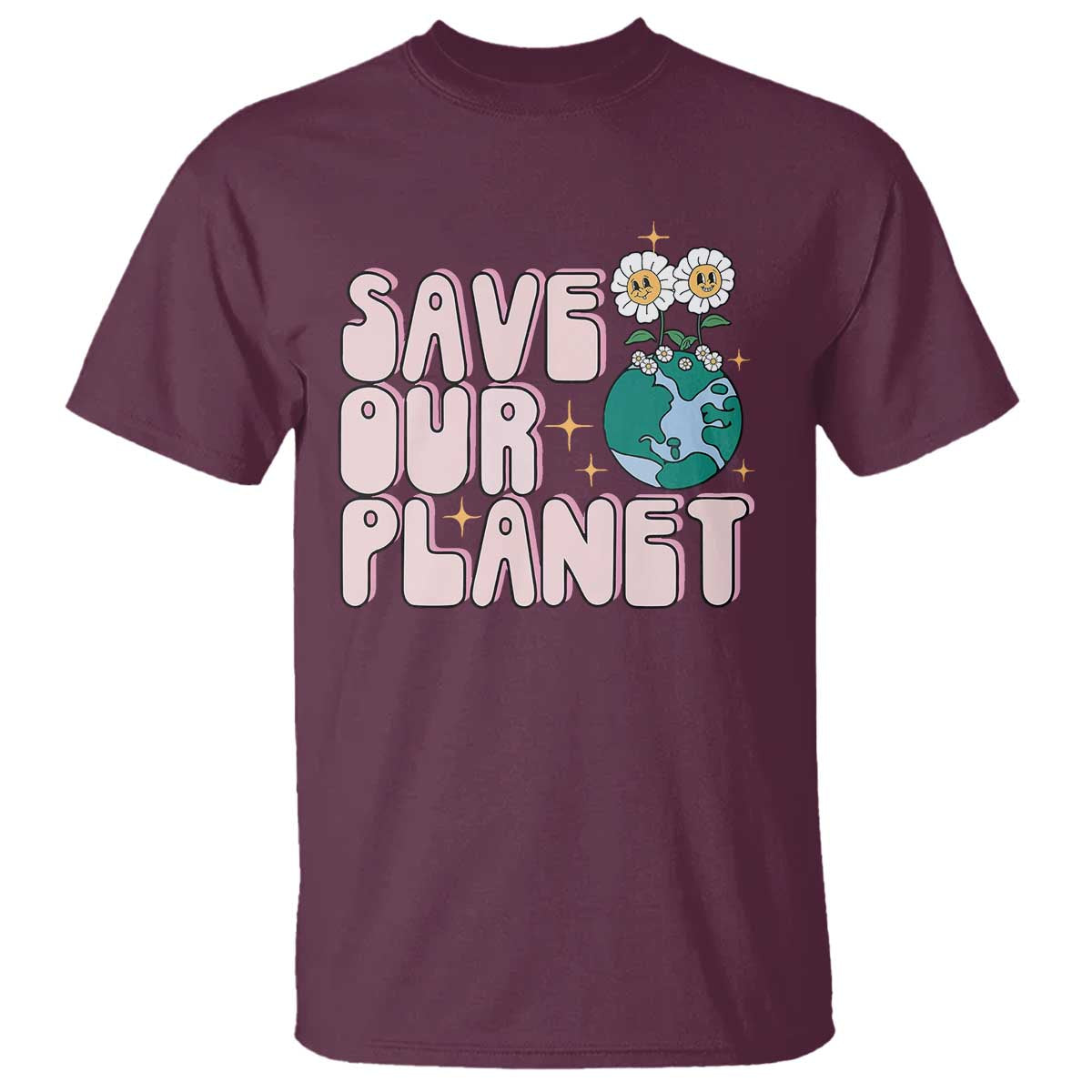 earth-day-save-our-planet-t-shirt-cute-retro-groove-flower