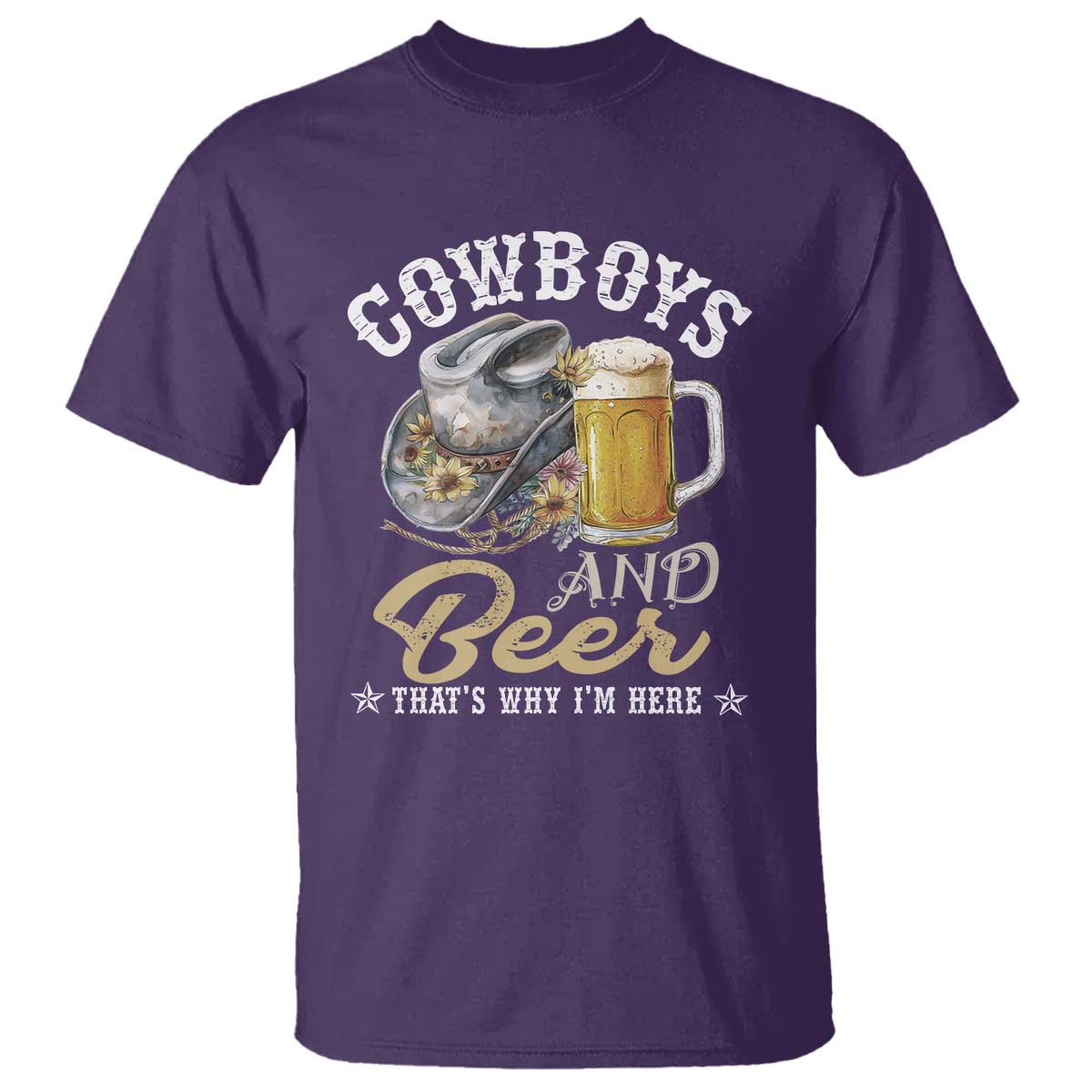 western-t-shirt-cowboys-and-beer-thats-why-im-here-funny-saying