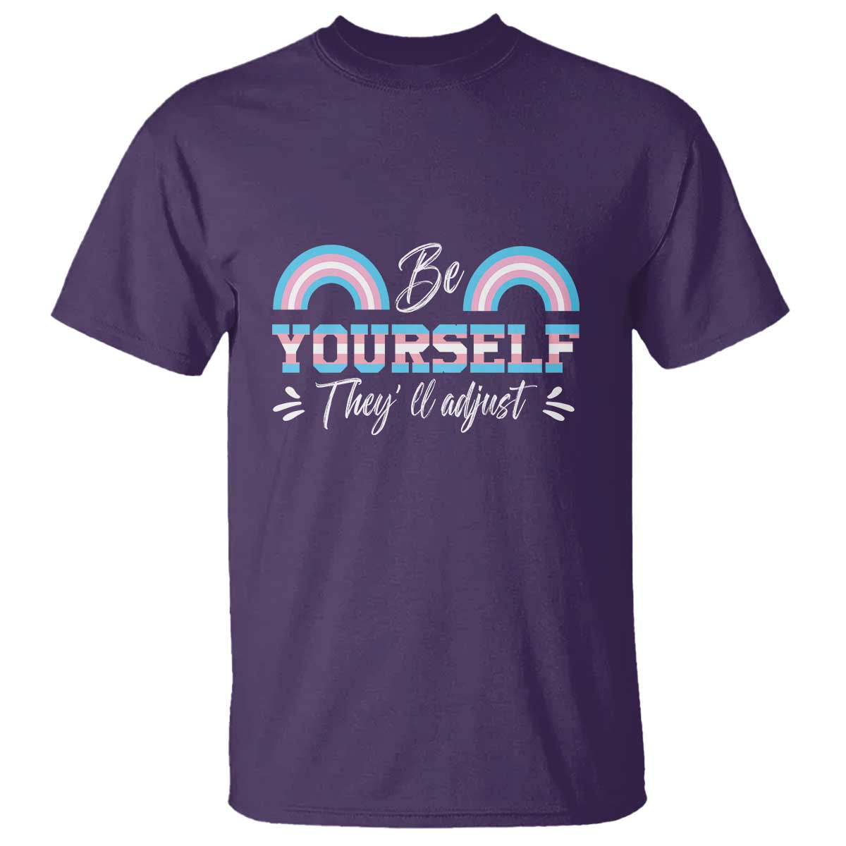 transgender-t-shirt-be-yourself-theyll-adjust-vintage-rainbow-trans-pride-flag-lgbt