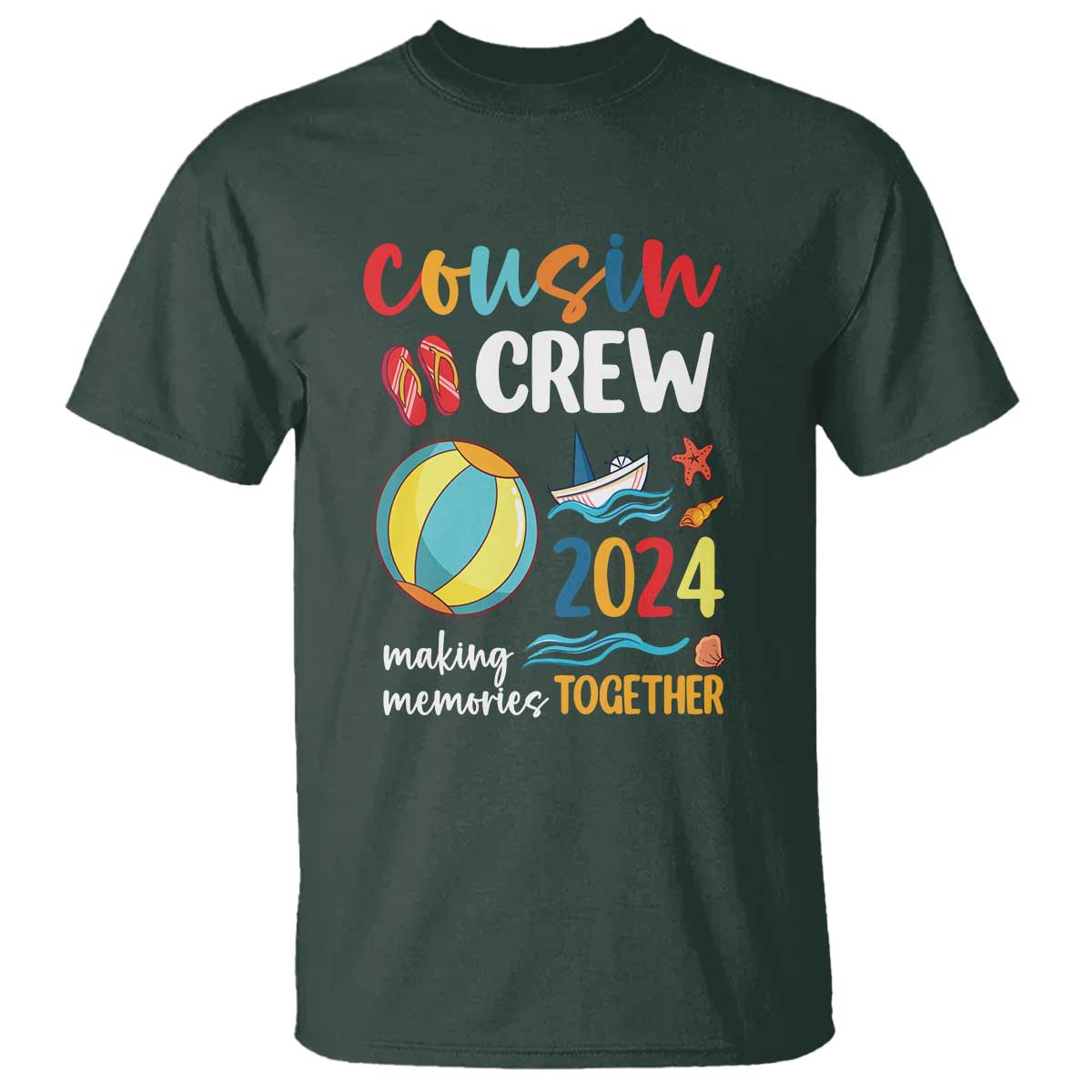 cousin-crew-2024-making-memories-together-t-shirt-summer-vacation-beach-family-trips-matching-ocean-wave
