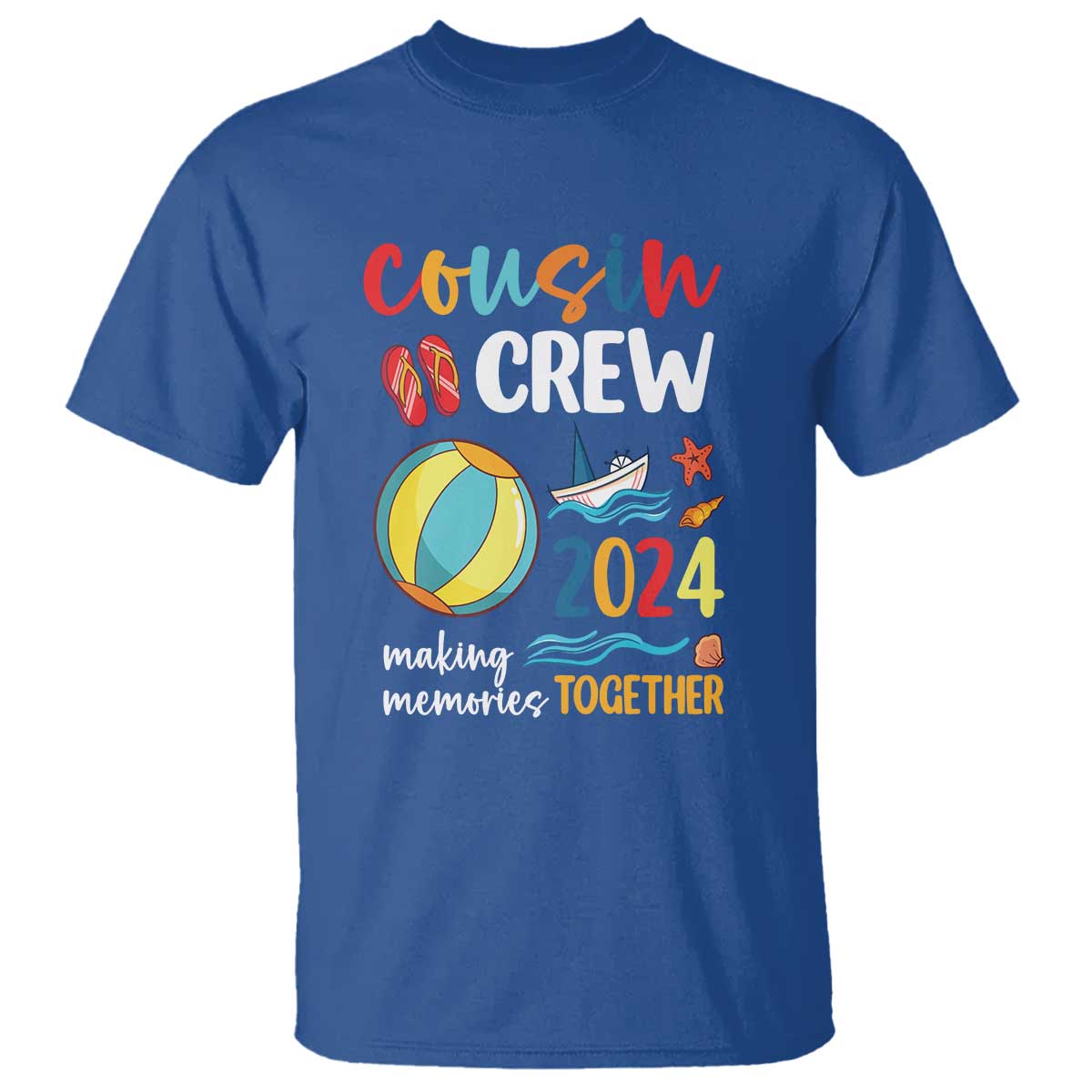cousin-crew-2024-making-memories-together-t-shirt-summer-vacation-beach-family-trips-matching-ocean-wave