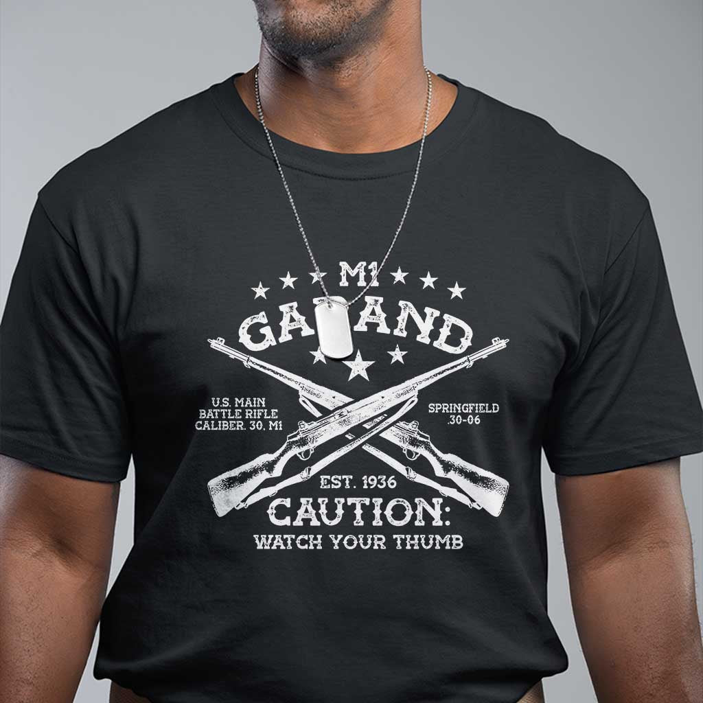 m1-garand-rifle-gun-wwii-watch-your-thumb-est-1936-t-shirt