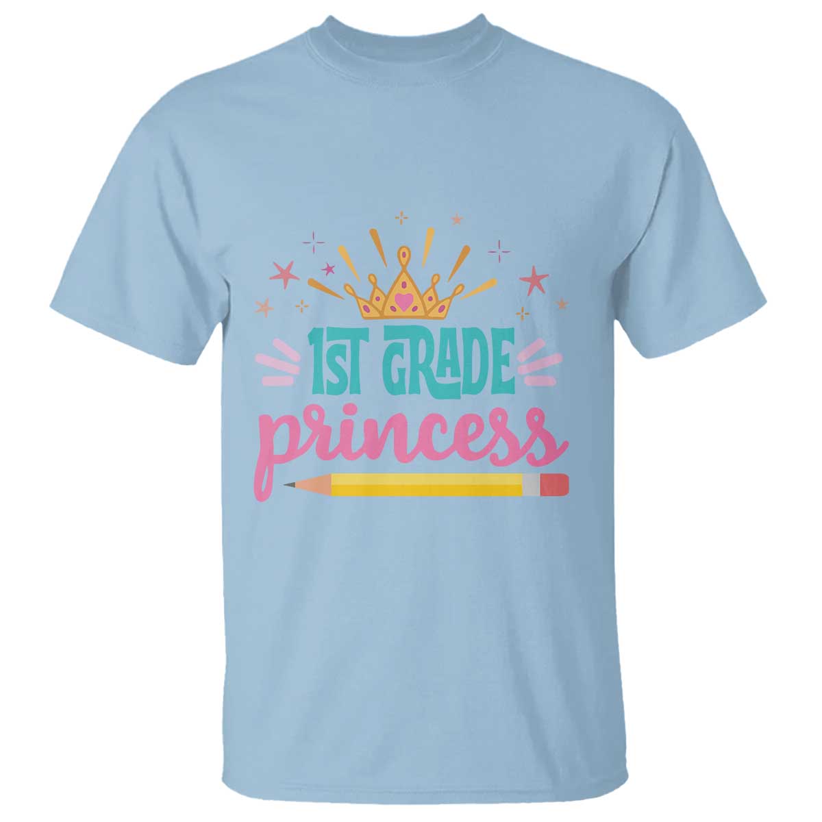 back-to-school-t-shirt-1st-grade-princess-lovely-yellow-crown-pencil-cute-star