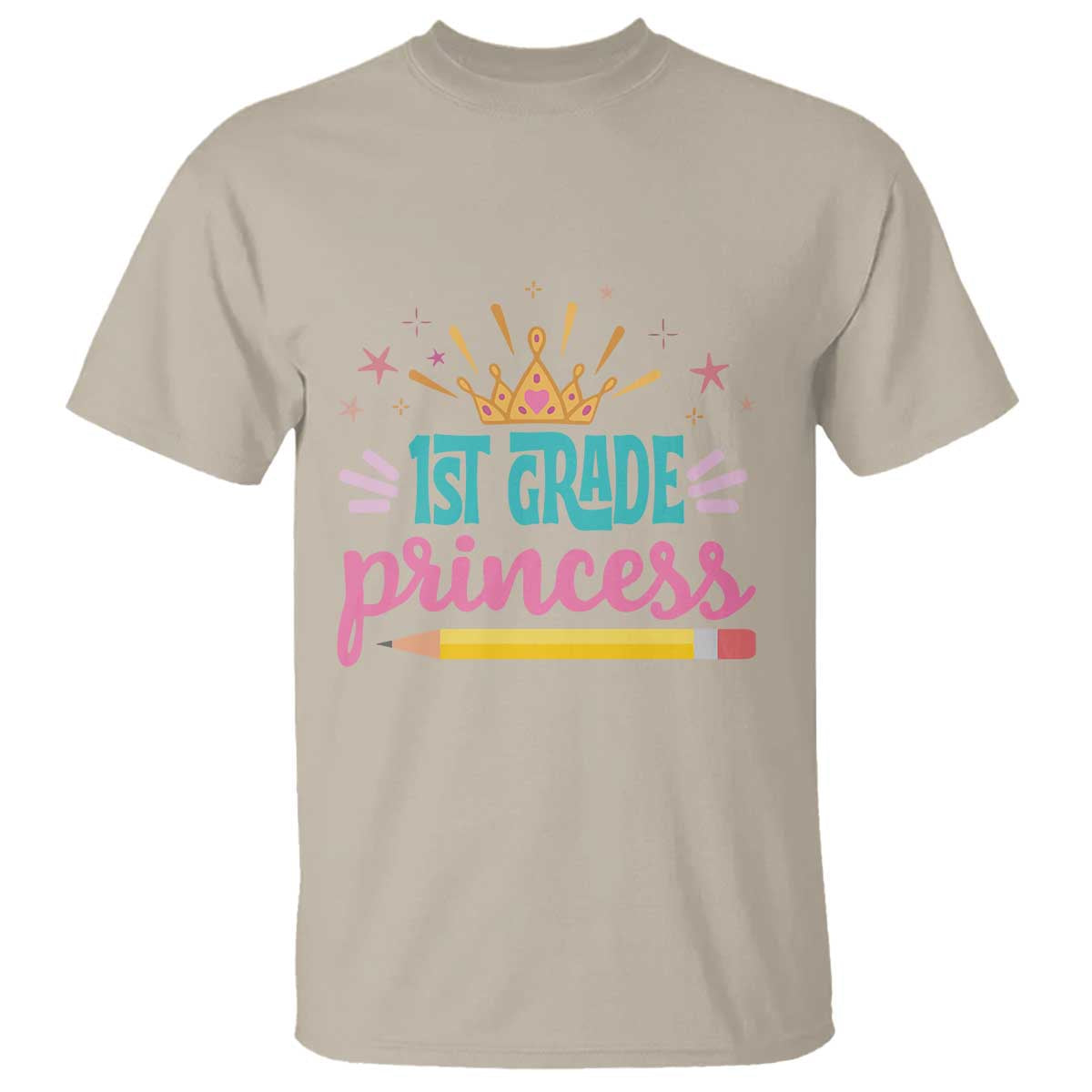 back-to-school-t-shirt-1st-grade-princess-lovely-yellow-crown-pencil-cute-star