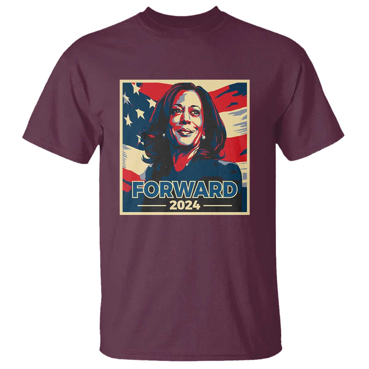 harris-supporter-t-shirt-forward-2024-american-election-usa-flag