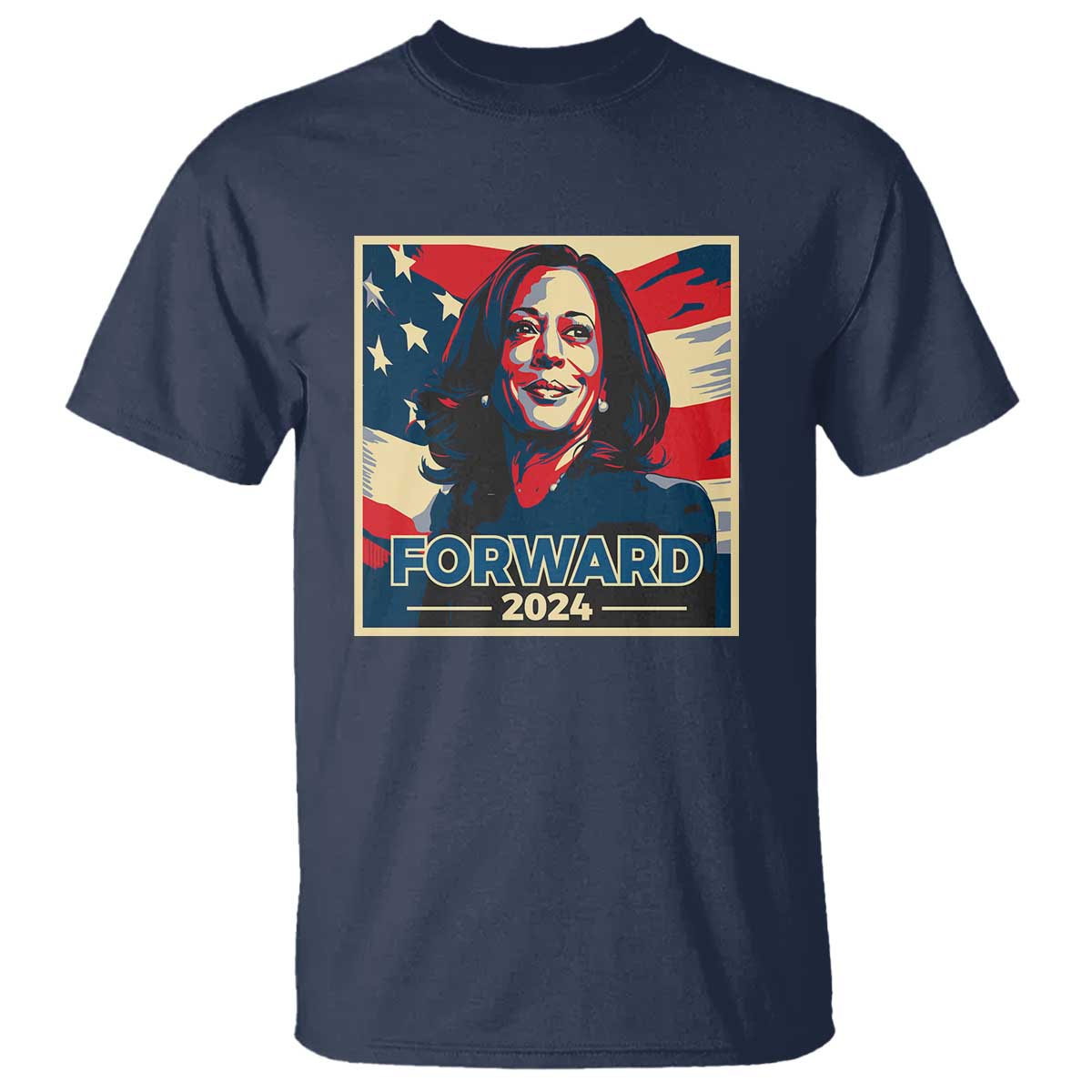 harris-supporter-t-shirt-forward-2024-american-election-usa-flag