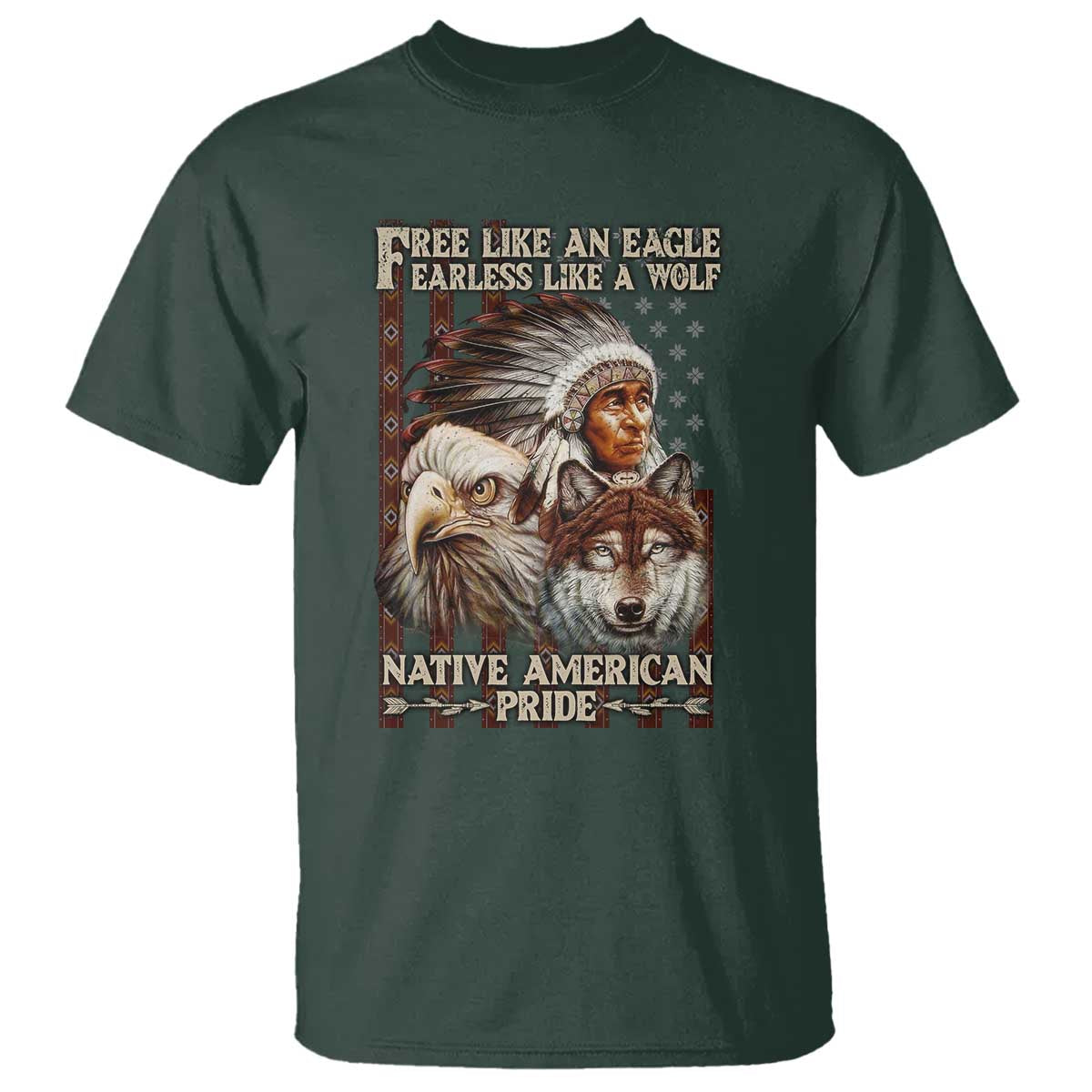 native-american-pride-t-shirt-free-like-an-eagle-fearless-like-a-wolf-vintage-flag
