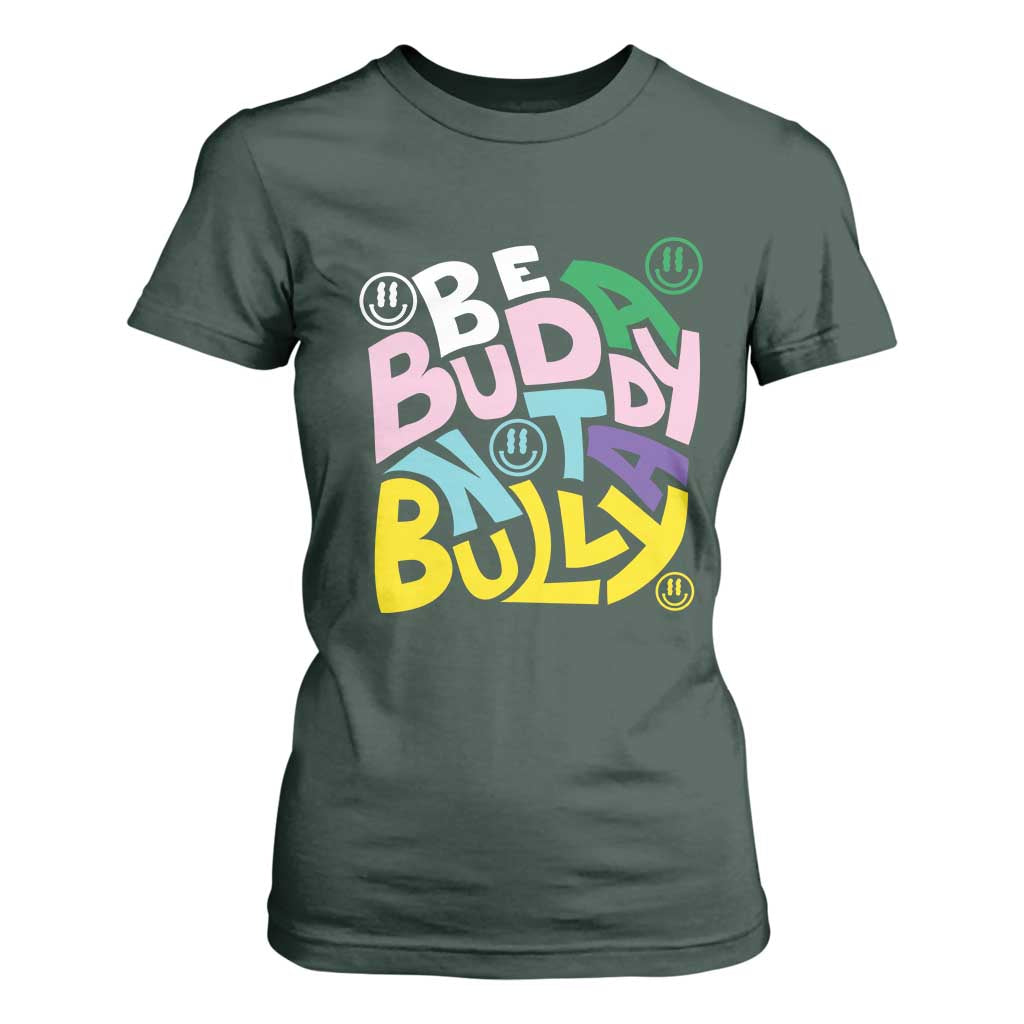 Unity Day Orange T Shirt For Women Be A Buddy Not A Bully Bullying Prevention