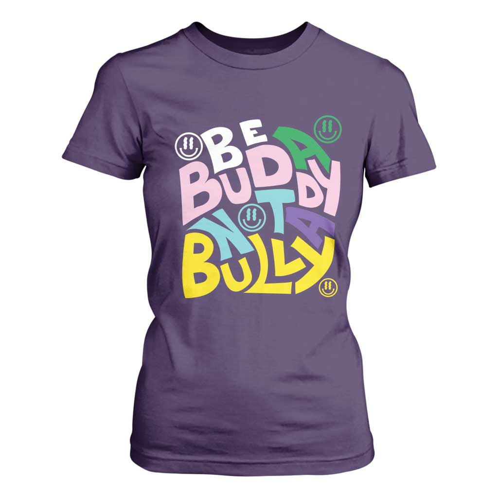 Unity Day Orange T Shirt For Women Be A Buddy Not A Bully Bullying Prevention