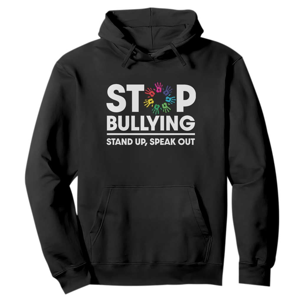 Unity Day Hoodie Stop Bullying Stand Up Speak Out Hand Prints Bullying Prevention
