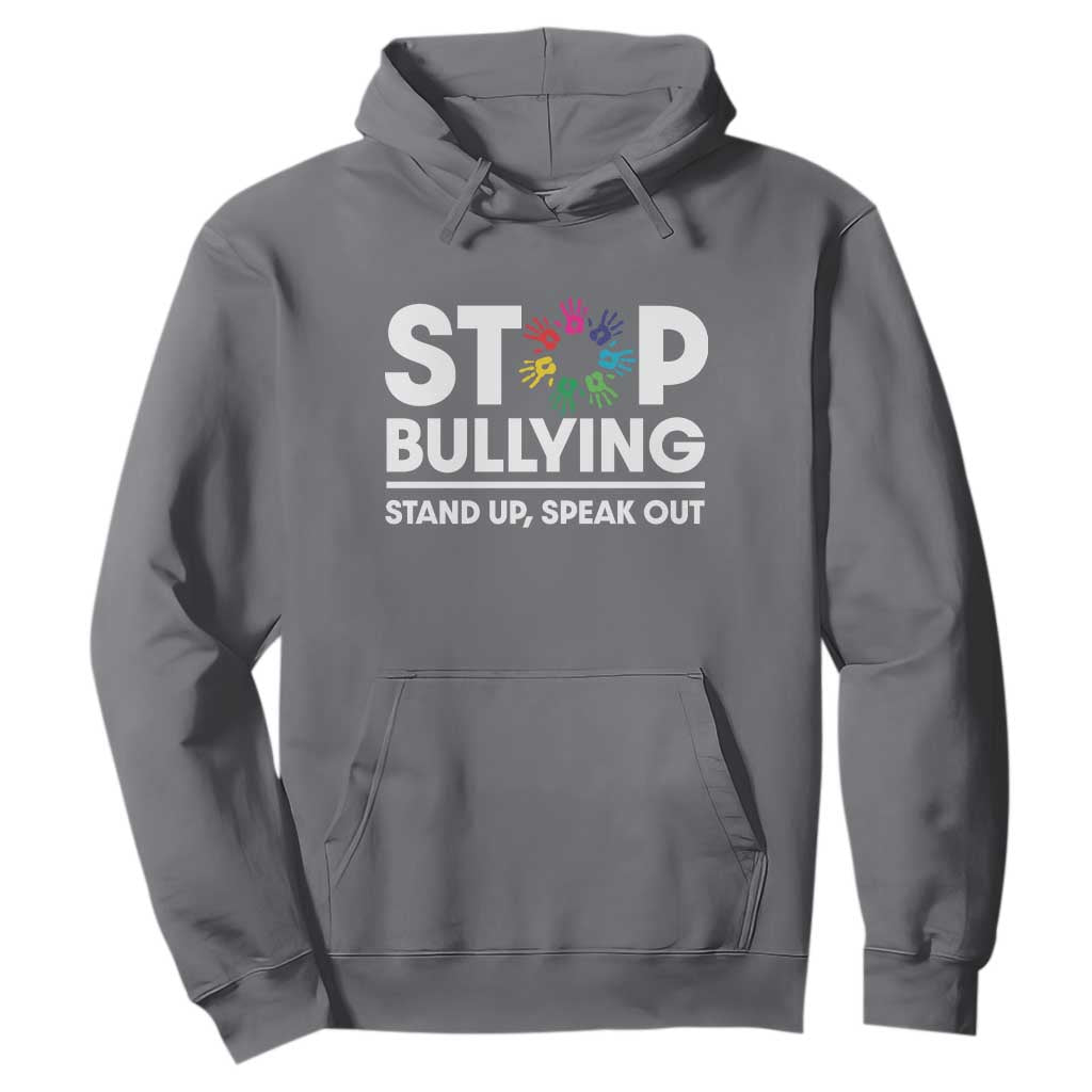 Unity Day Hoodie Stop Bullying Stand Up Speak Out Hand Prints Bullying Prevention