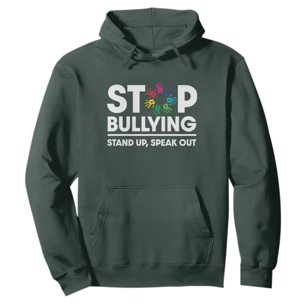 Unity Day Hoodie Stop Bullying Stand Up Speak Out Hand Prints Bullying Prevention
