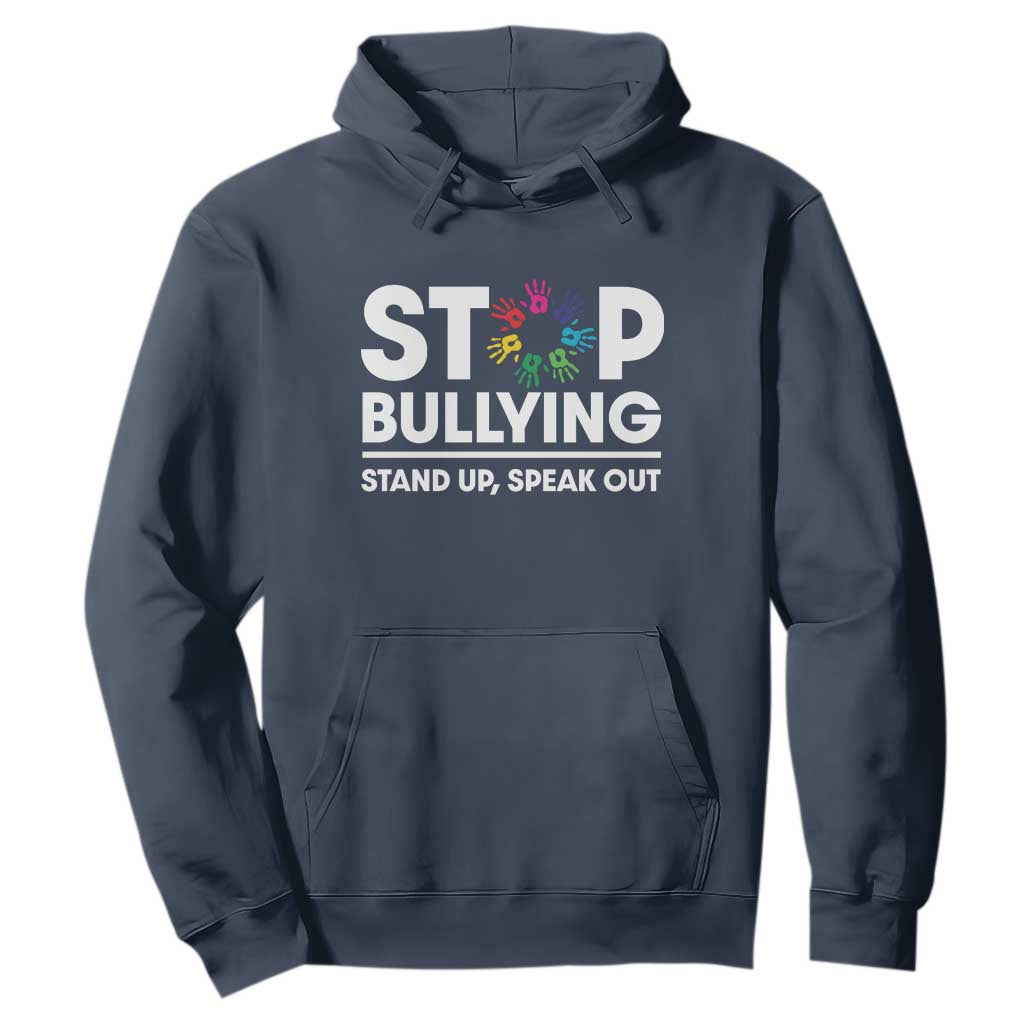 Unity Day Hoodie Stop Bullying Stand Up Speak Out Hand Prints Bullying Prevention