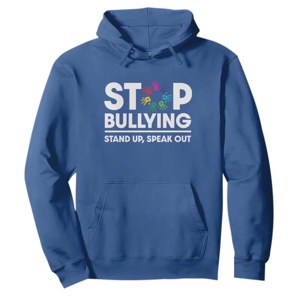 Unity Day Hoodie Stop Bullying Stand Up Speak Out Hand Prints Bullying Prevention