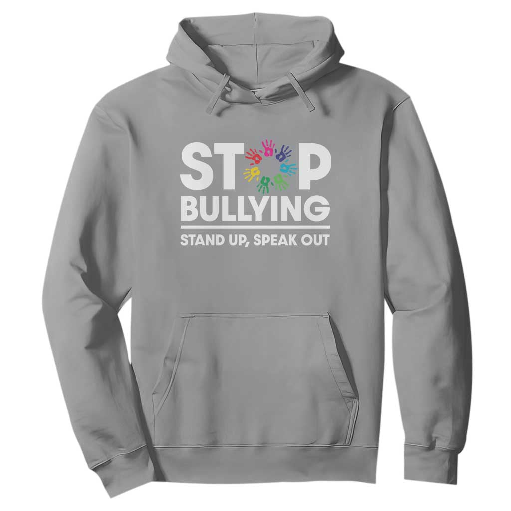 Unity Day Hoodie Stop Bullying Stand Up Speak Out Hand Prints Bullying Prevention