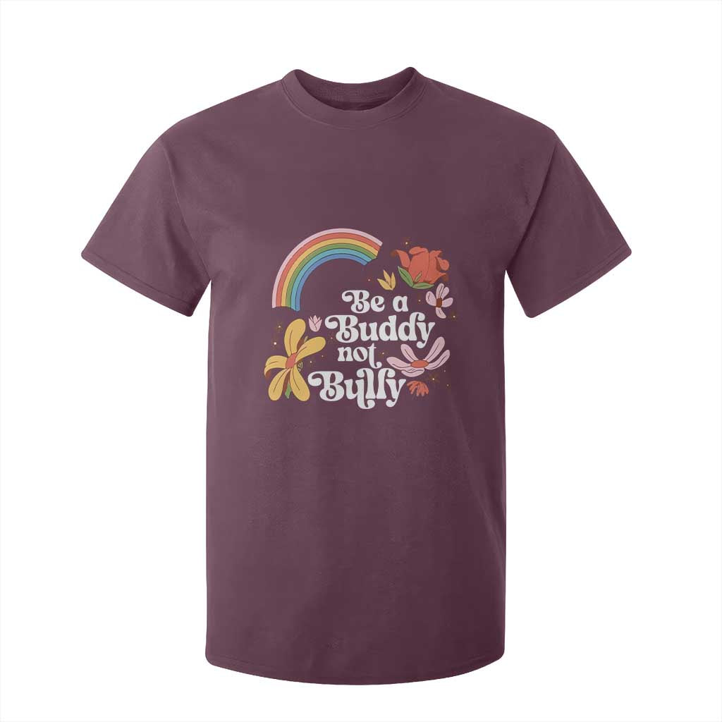 Unity Day T Shirt For Kid Be A Buddy Not A Bully Bullying Prevention Flower Star