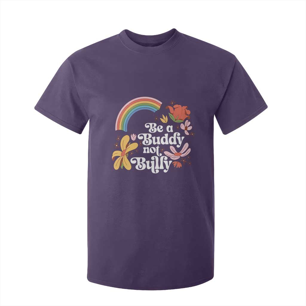 Unity Day T Shirt For Kid Be A Buddy Not A Bully Bullying Prevention Flower Star