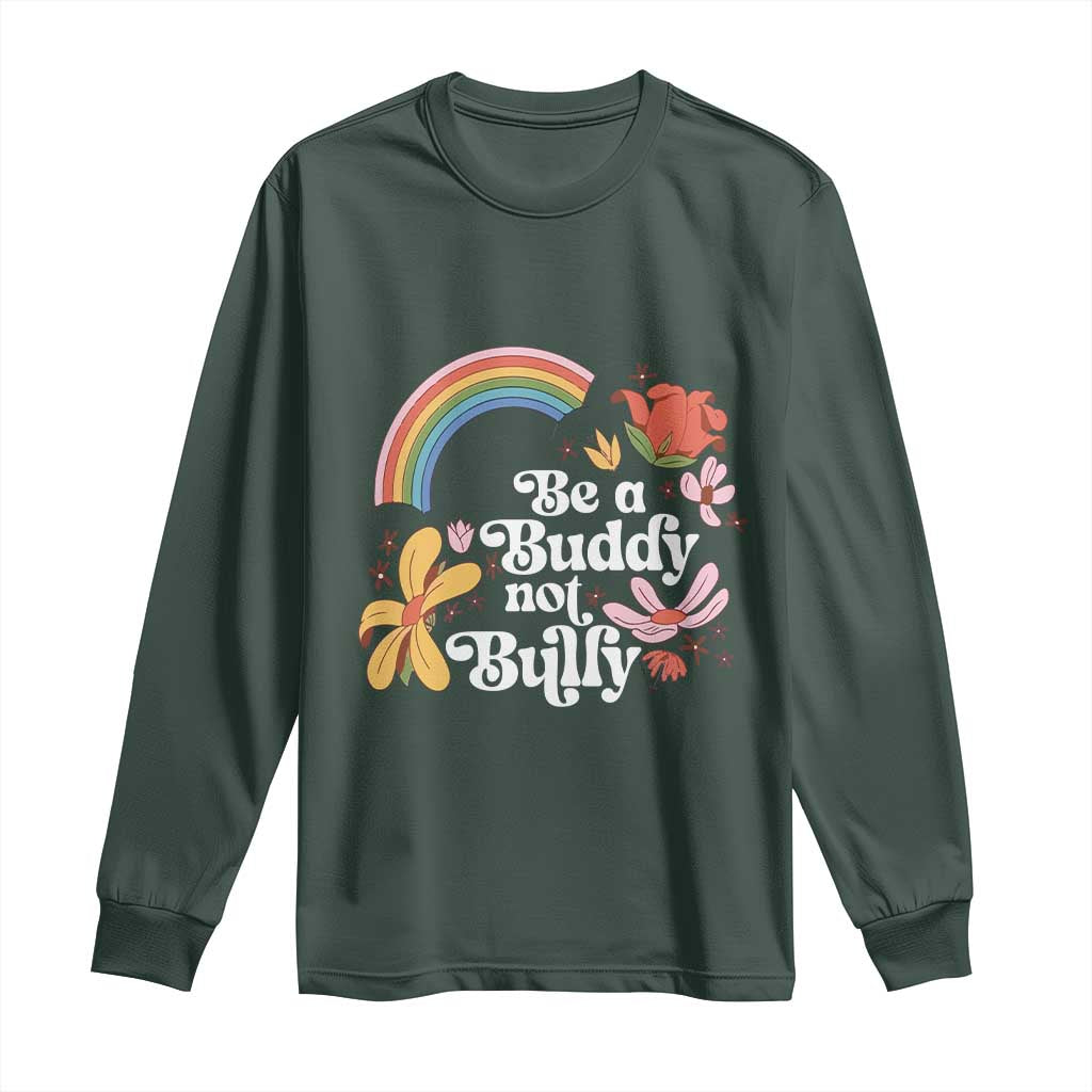 Unity Day Long Sleeve Shirt Be A Buddy Not A Bully Bullying Prevention Flower Star