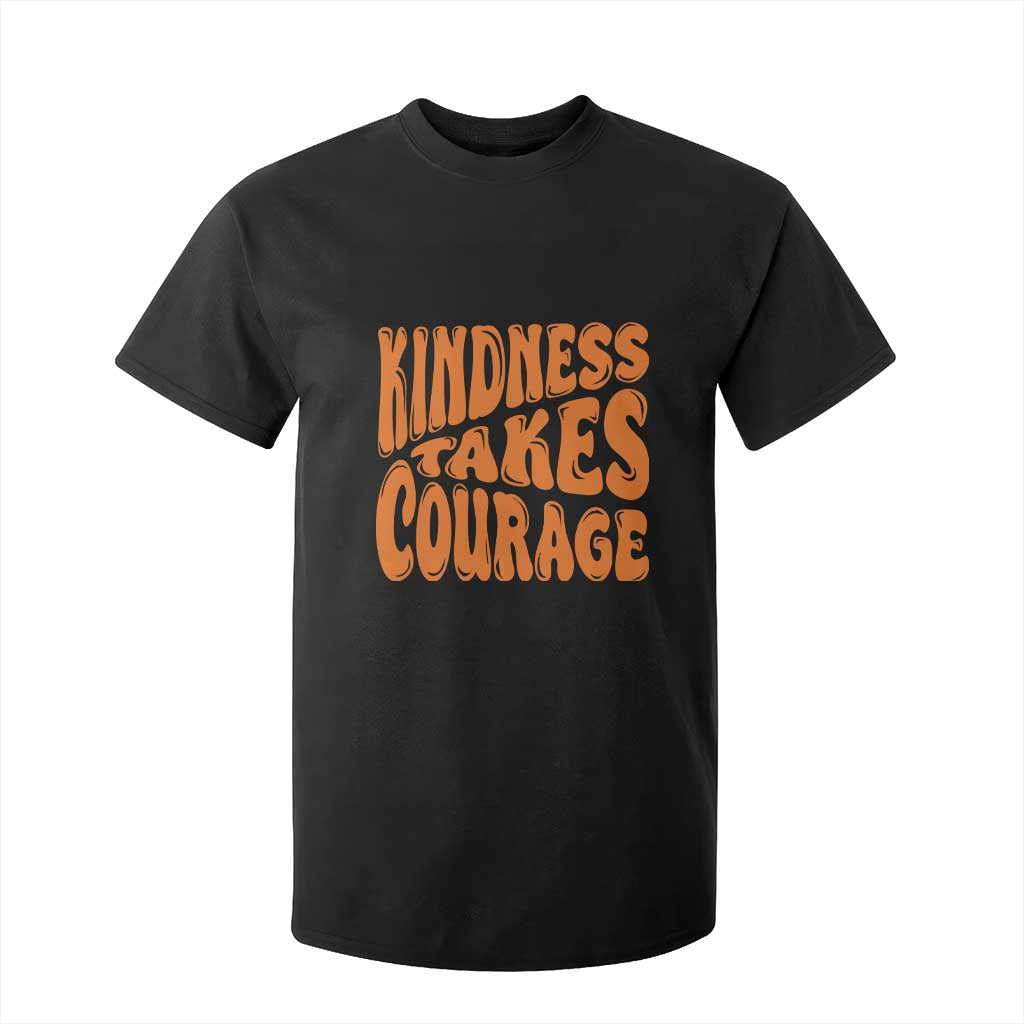 Unity Day T Shirt For Kid Kindness Takes Courage Bullying Prevention