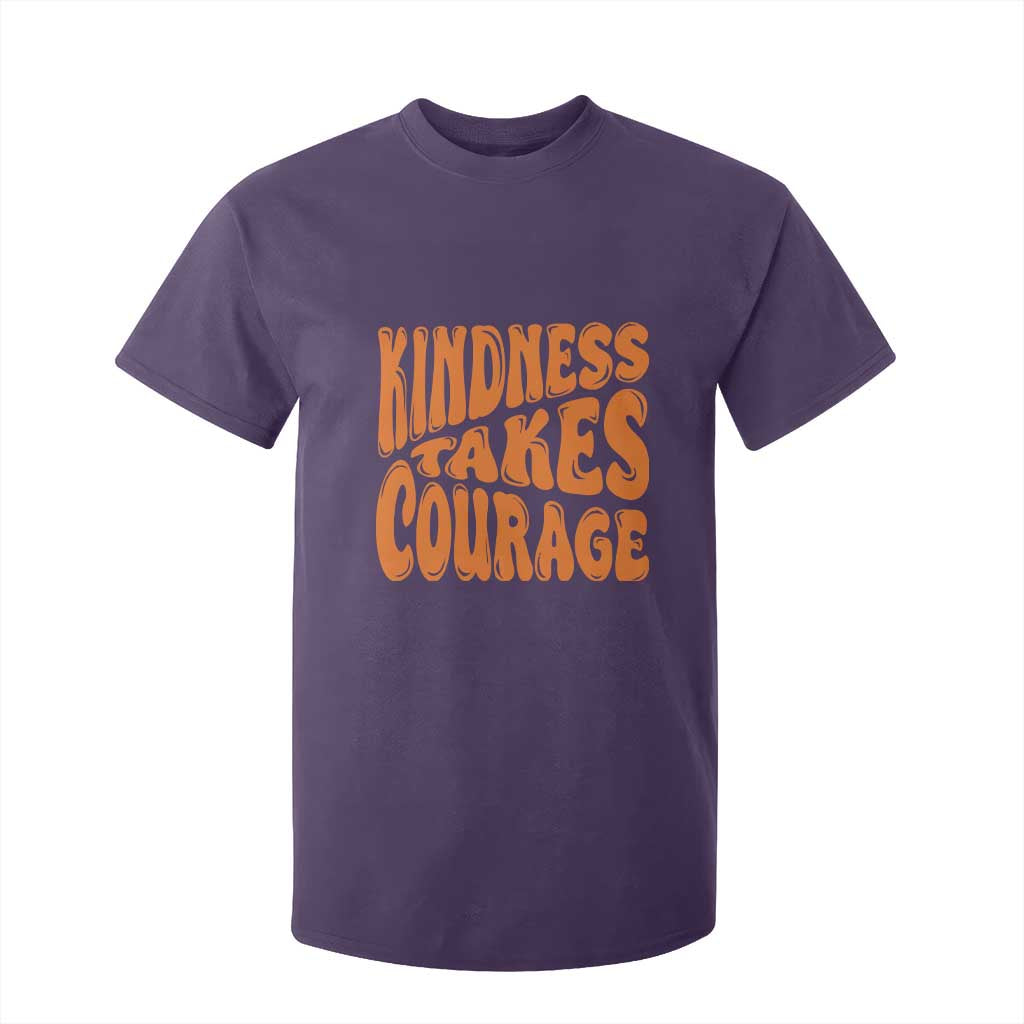Unity Day T Shirt For Kid Kindness Takes Courage Bullying Prevention