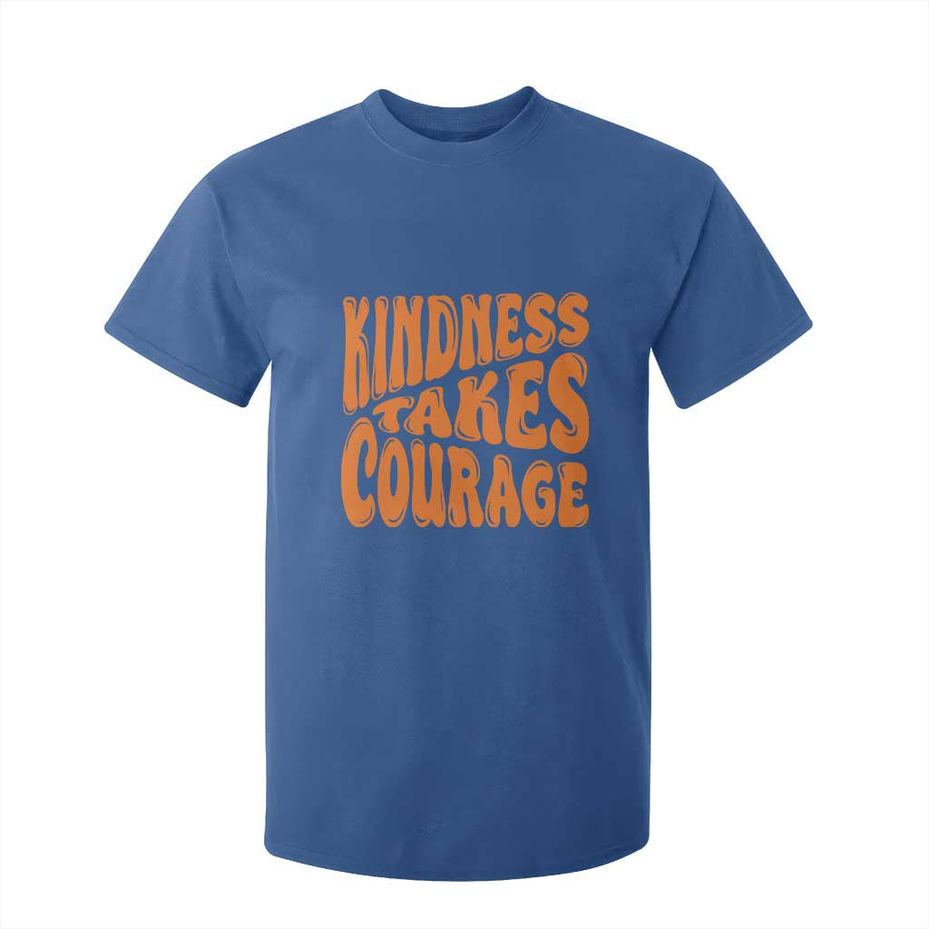 Unity Day T Shirt For Kid Kindness Takes Courage Bullying Prevention