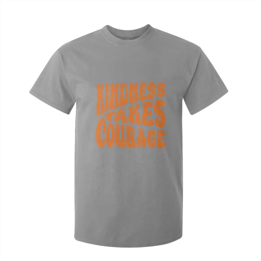 Unity Day T Shirt For Kid Kindness Takes Courage Bullying Prevention